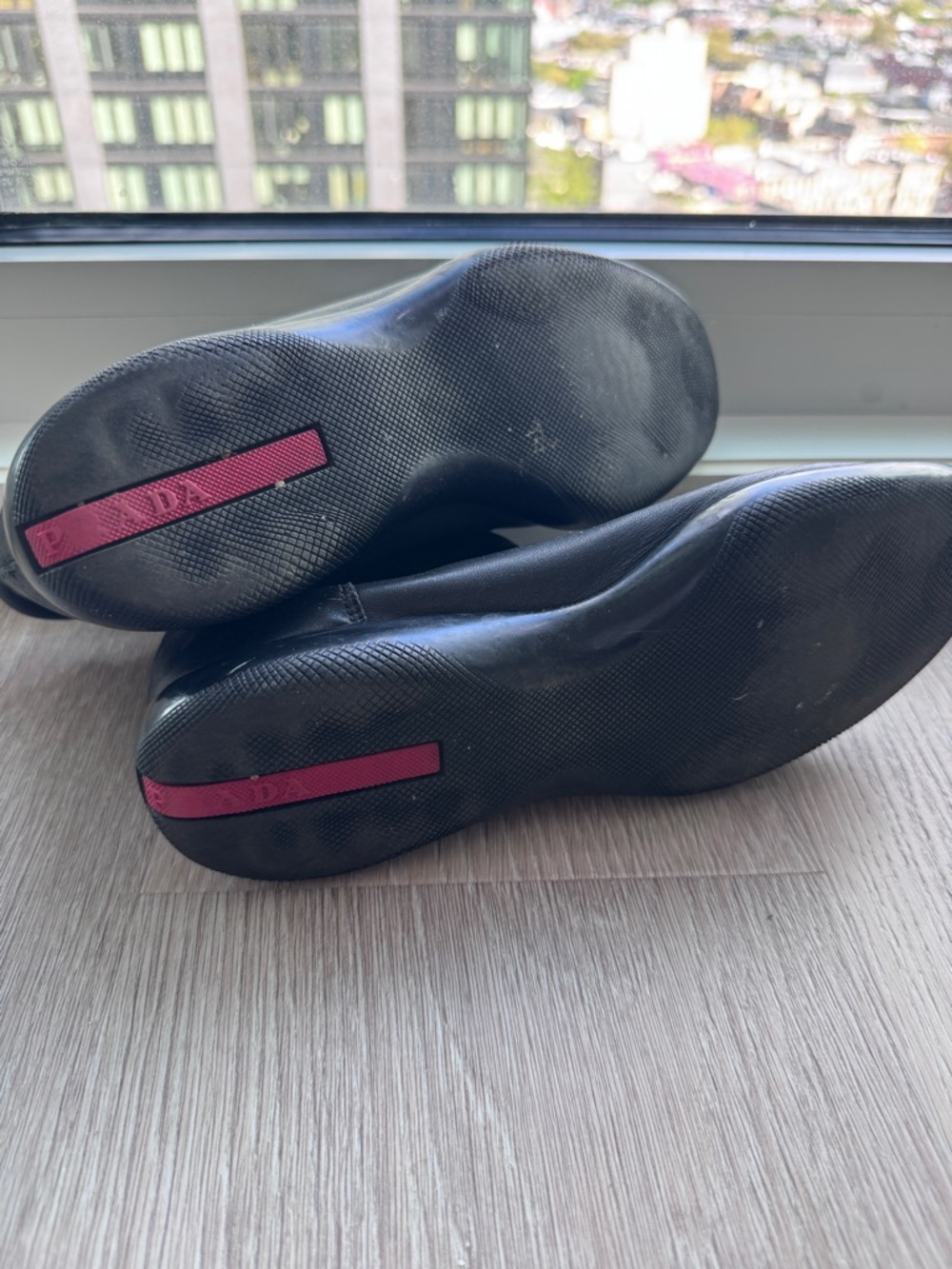 PRADA Sport Line Black Chelsea Boots in Nero sz 38 - Picture 7 of 9